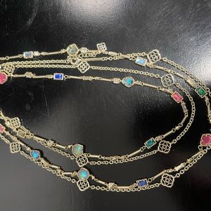Gold Kendra Scott long necklace
